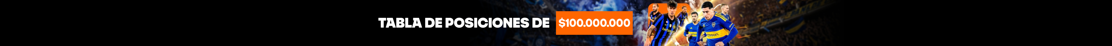 Tabla de posiciones $100.000.000